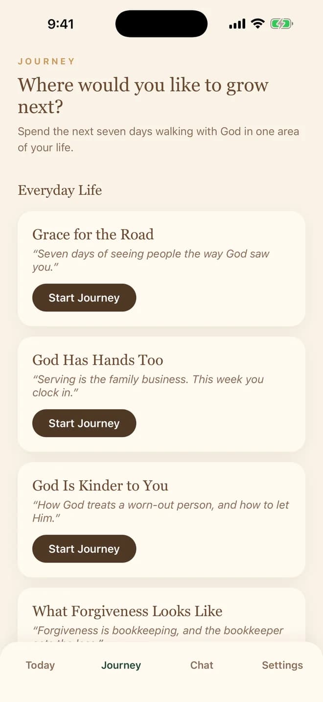 The journey chooser